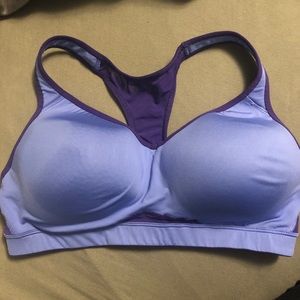 Purple sports bra